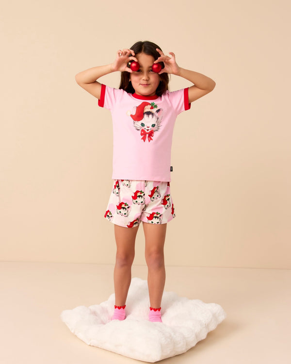 Pippa Sleep Set in Cream Pink - Rock Your Kid girls sleep set