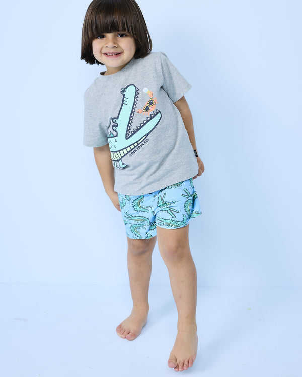 Chase Sleep Set in Croc Waters - Rock Your Kid boys pyjamas
