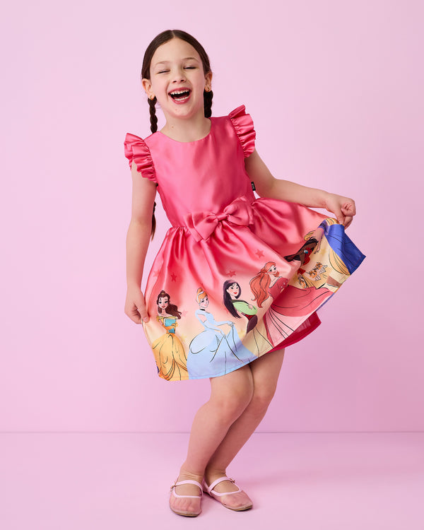 Disney Princess Border Print Dress in Pink - Rock Your Kid girls dress