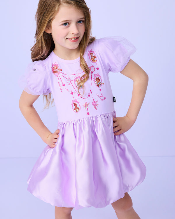 Disney Princess Bubble Dress in Purple - Rock Your Kid girls dress