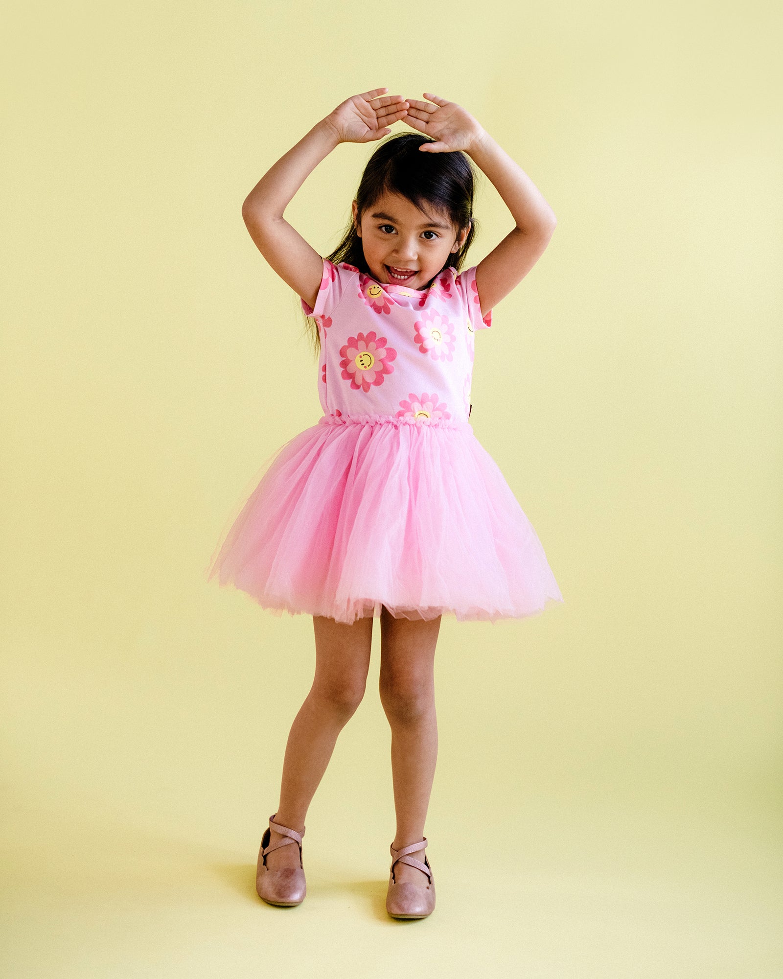 PASTEL SCOOPS SHORT SLEEVE CIRCUS DRESS