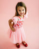 POLKA CHERRY SHORT SLEEVE CIRCUS FRILL DRESS