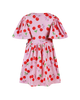 CHERRY POLKA SHORT SLEEVE  HOLIDAY DRESS