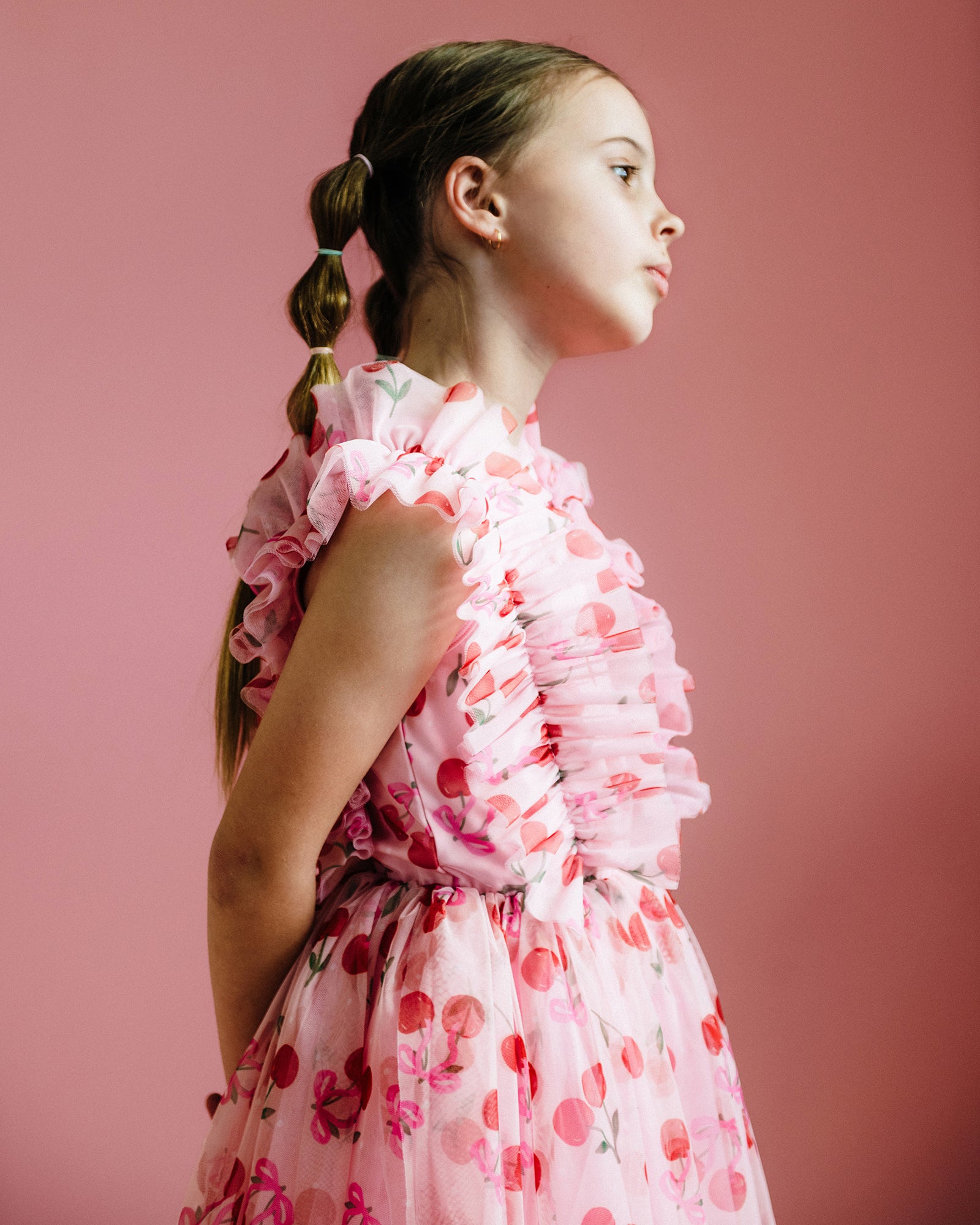 MY CHERRY PIE RUFFLE TULLE DRESS
