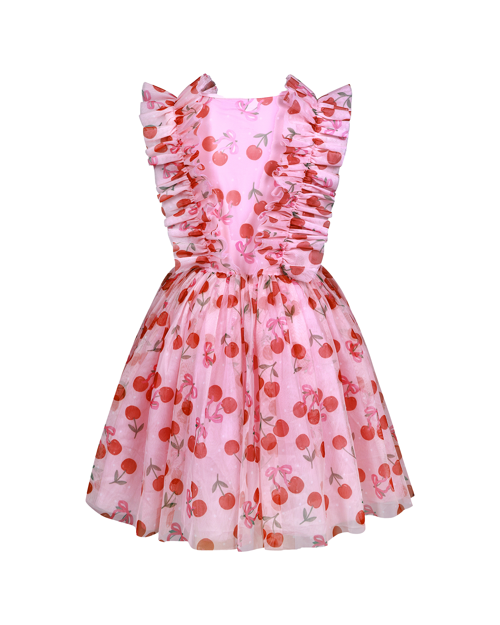 MY CHERRY PIE RUFFLE TULLE DRESS