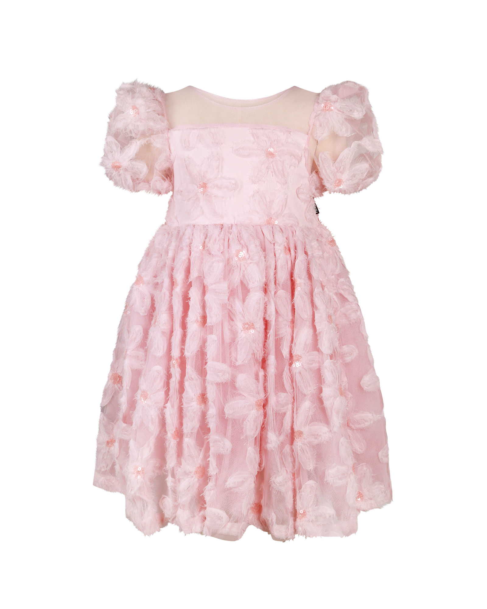 PUFFY TULLE DRESS IN SOFT PINK