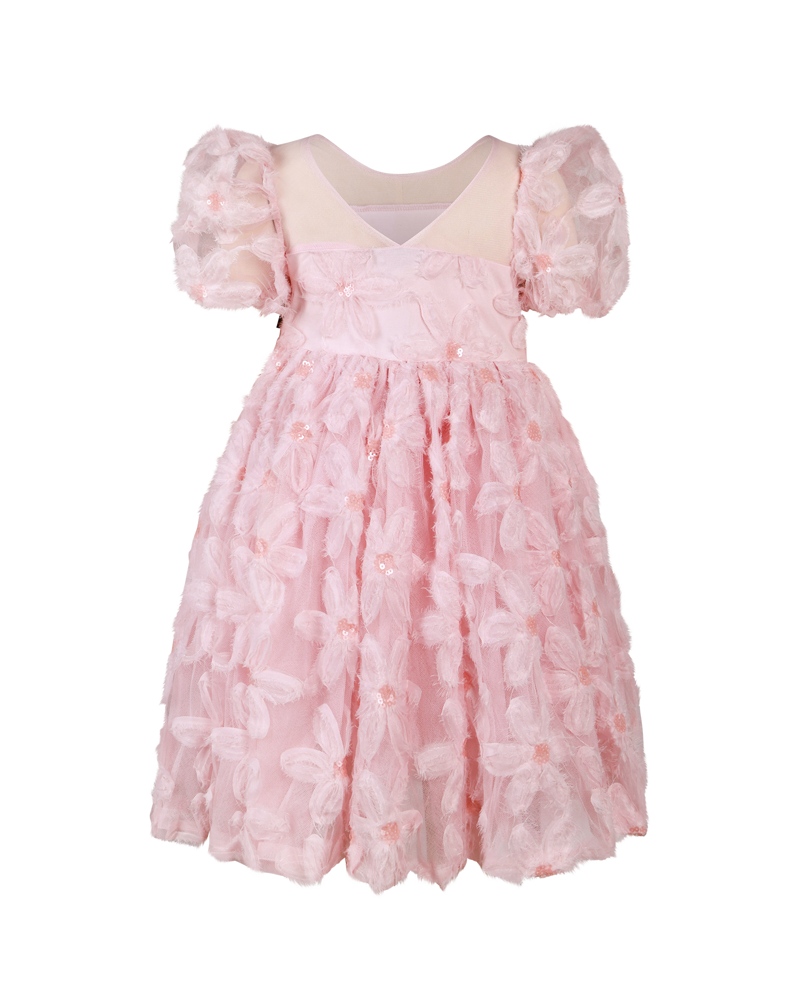 PUFFY TULLE DRESS IN SOFT PINK