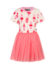CHERRY ICE CREAM SHORT SLEEVE DANCE DRESS