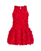 ODETTE ROSETTE DRESS IN RED CANDY