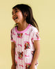 OH DEER PINK CANDY STRIPE PIPPA PJ SLEEP SET