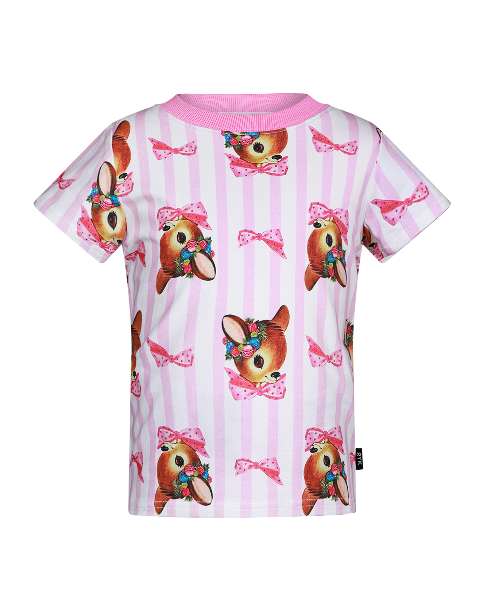 OH DEER PINK CANDY STRIPE PIPPA PJ SLEEP SET