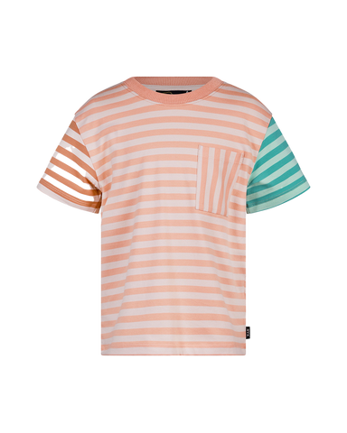 PRINTED STRIPE SHORT SLEEVE T-SHIRT