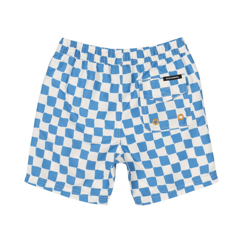BLUE CHECKER BOARDSHORTS Rock Your Baby