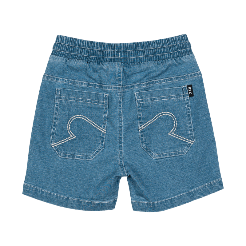 Baby boy white denim shorts top