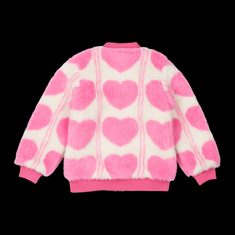 SHERPA HEART FAUX JACKET