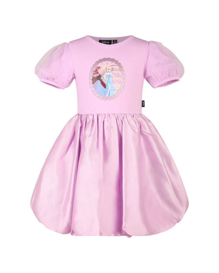 FROZEN BUBBLE DRESS IN PALE PINK