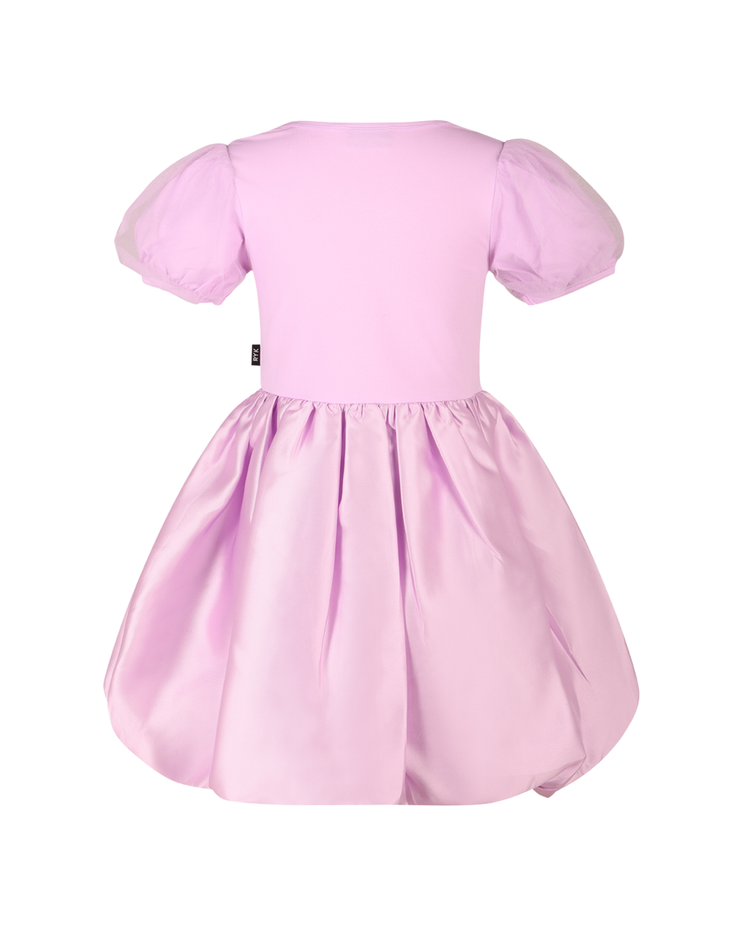 FROZEN BUBBLE DRESS IN PALE PINK