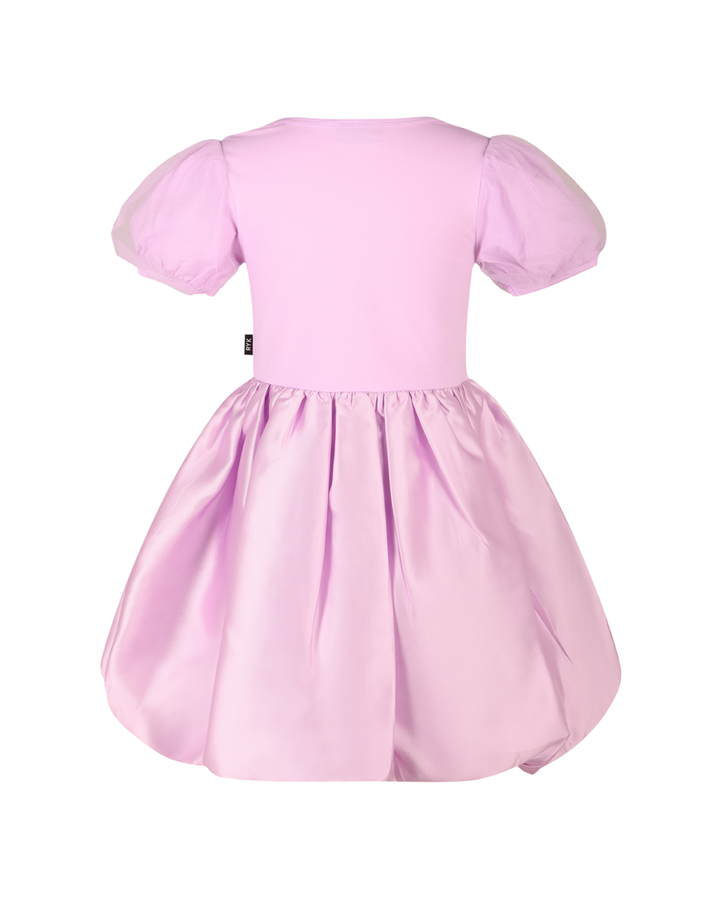 FROZEN BUBBLE DRESS IN PALE PINK