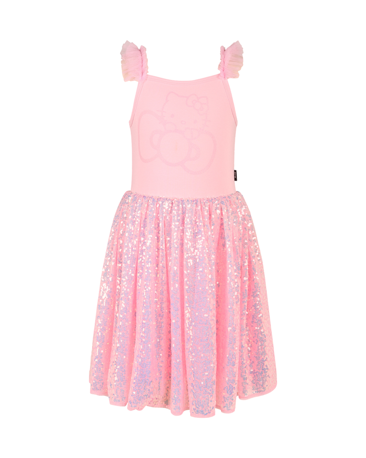 HELLO KITTY SPARKLE DRESS IN BABY PINK
