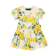 YELLOW ROSES BABY WAISTED DRESS