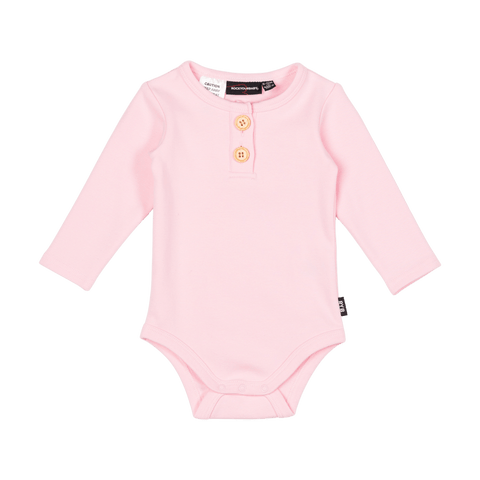 PALE PINK BABY BODYSUIT