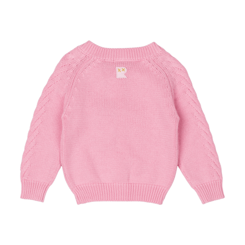 PINK BABY KNIT CARDIGAN