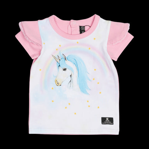 BLUE UNICORN BABY T-SHIRT