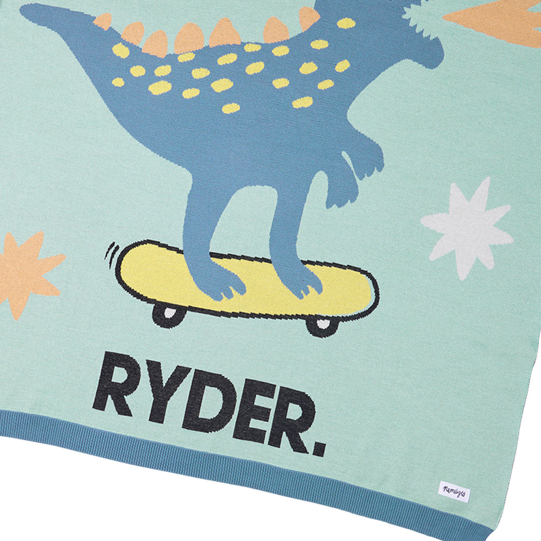 Dino Name Blanket
