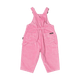 PALE PINK CORD BABY OVERALLS