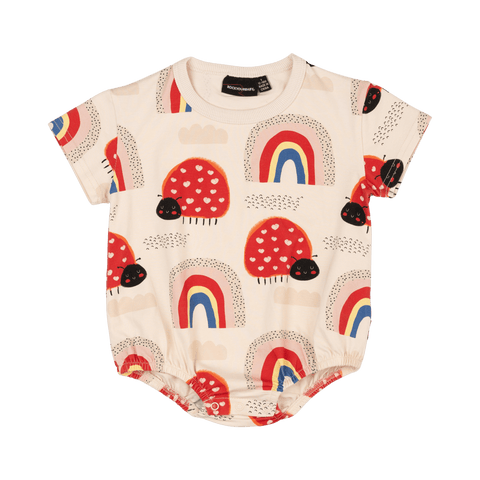 LOVE BUG RAINBOW OVERSIZED BABY BODYSUIT