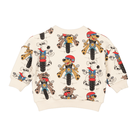 PUPS ON BIKES BABY SWEATSHIRT