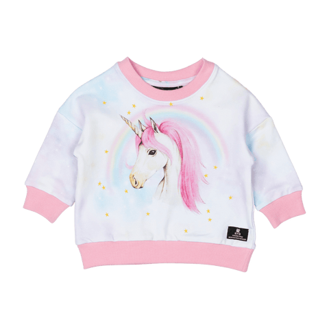 PINK UNICORN BABY SWEATSHIRT