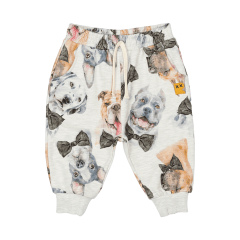 BLACK TIE PUPS BABY TRACK PANTS