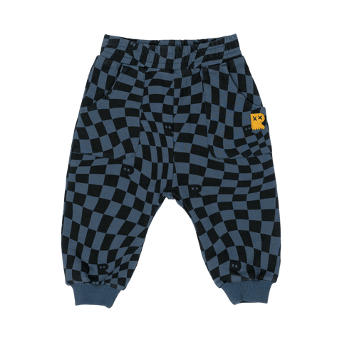 NAVY MADNESS BABY TRACK PANTS