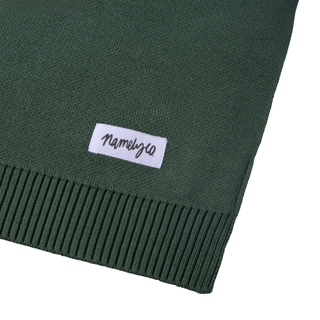 Classic Name Blanket - Forest Green