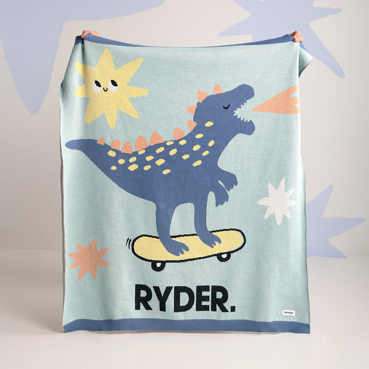 Dino Name Blanket