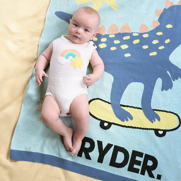 Dino Name Blanket | Rock Your Baby