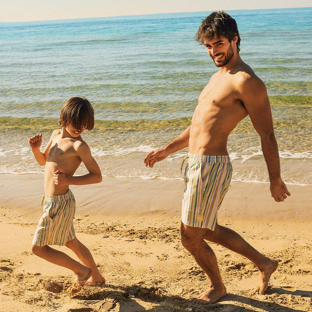 Clinkers Boys Everyday Shorts in Multi Stripe
