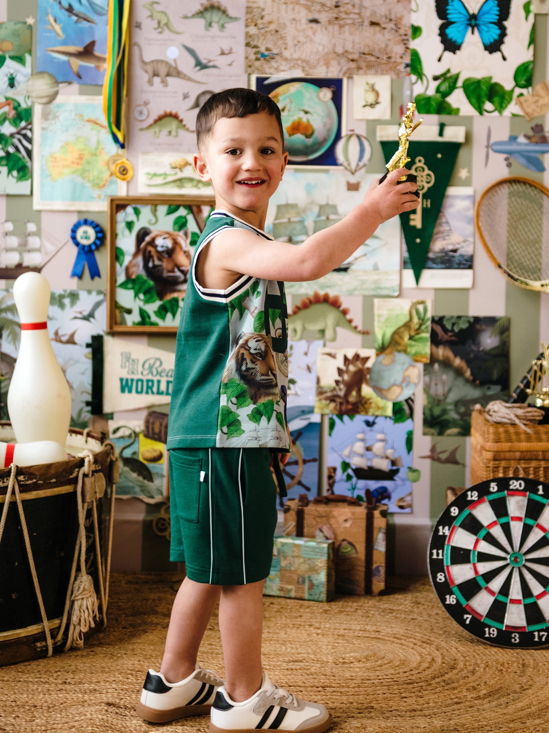 Fleur Harris 'Beautiful World' Navi Short - Forest