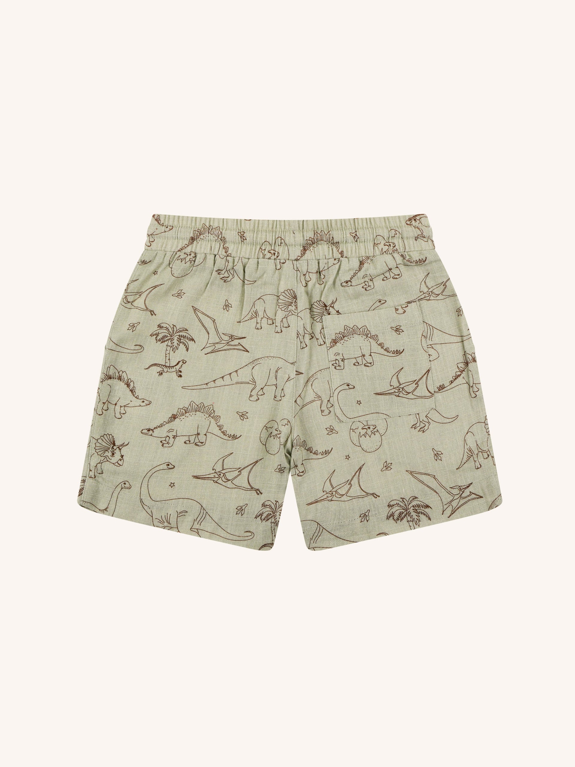Fleur Harris 'Prehistorica' Verdan Short - Olive Leaf