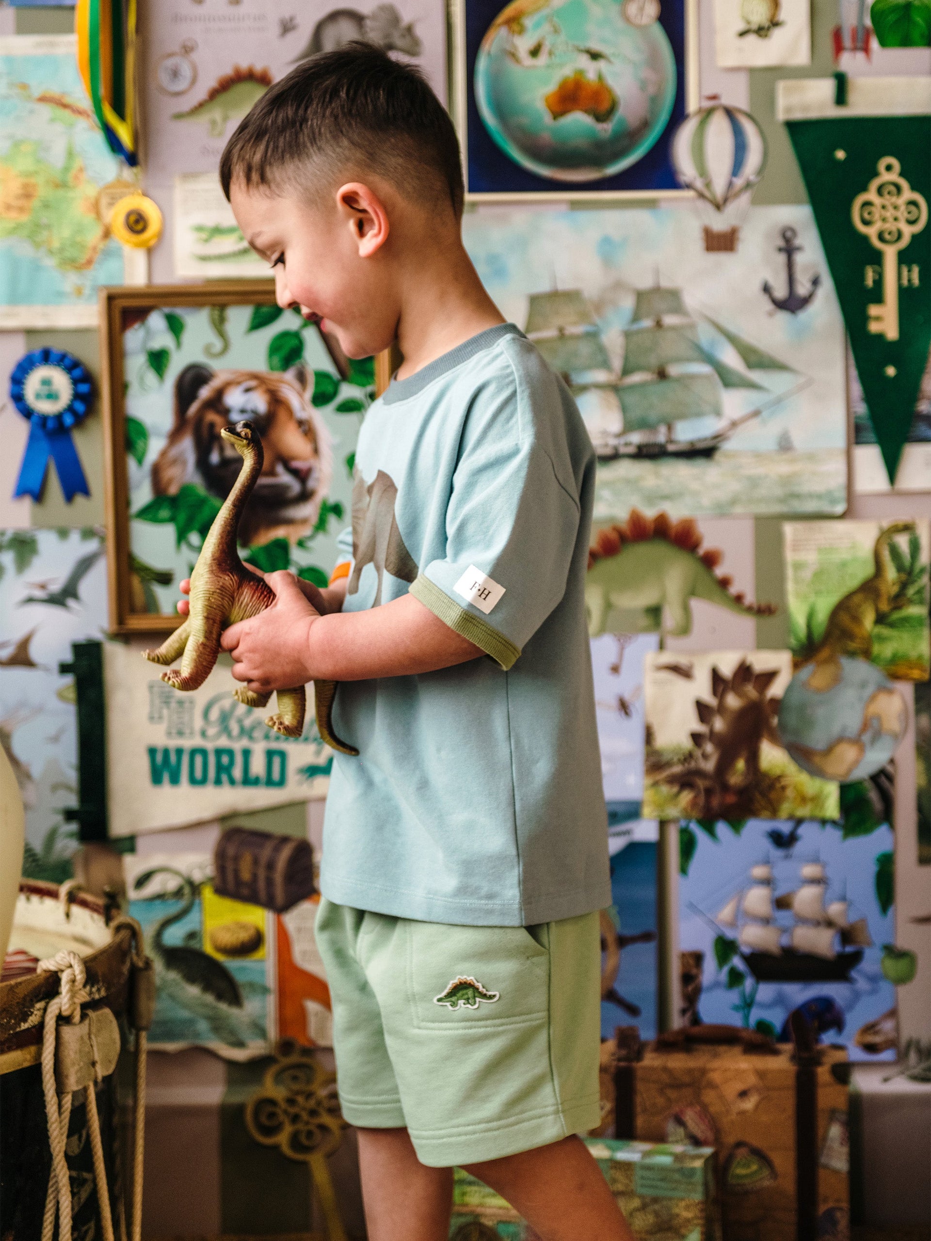 Fleur Harris Spero Short - Olive Leaf