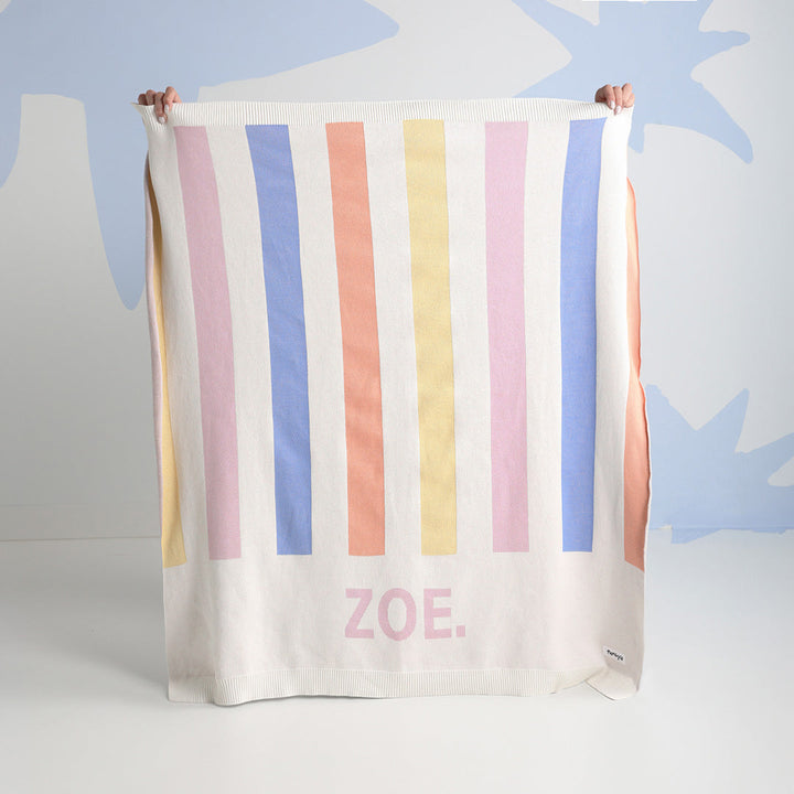 Stripe Name Blanket