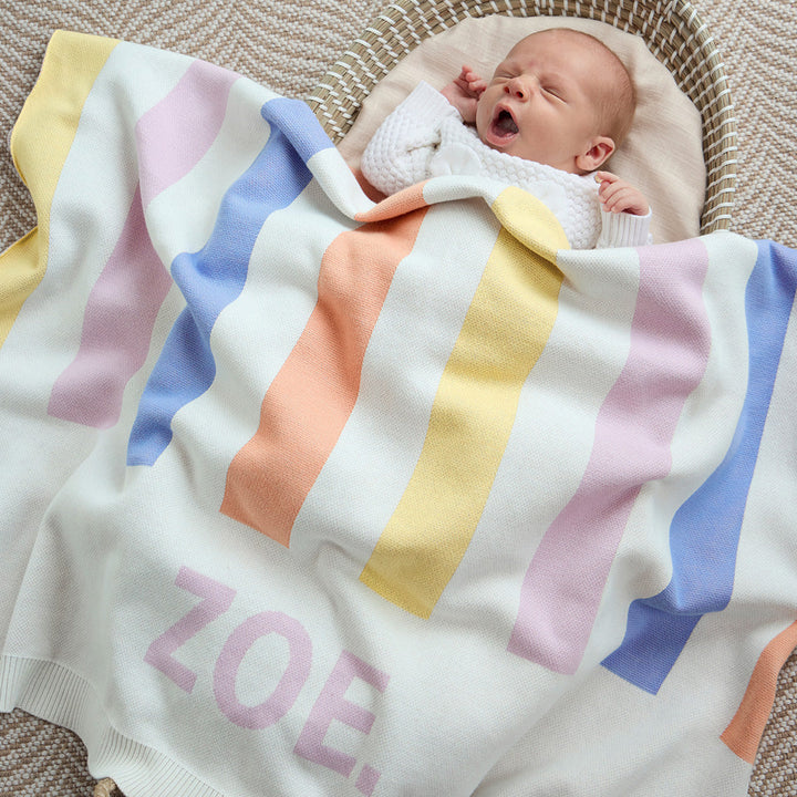 Stripe Name Blanket | Rock Your Baby