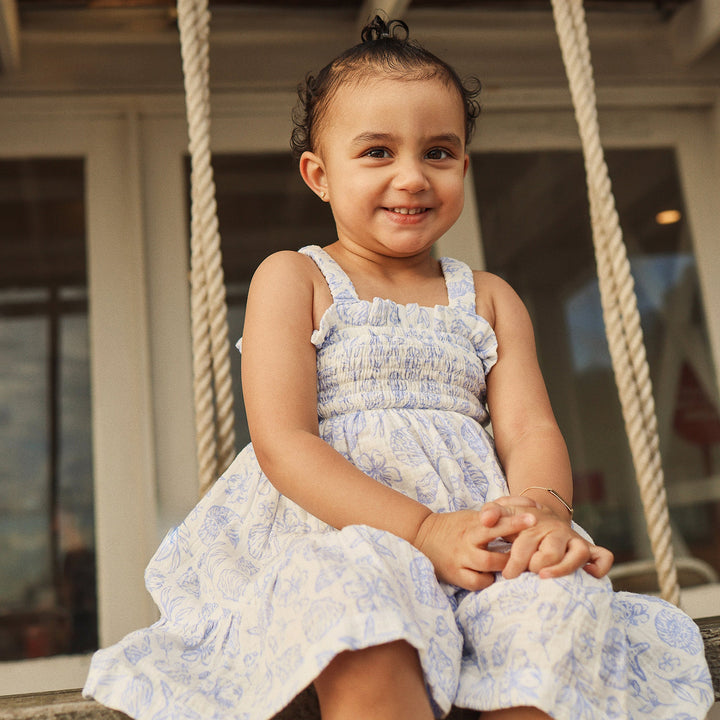 Shirred Dress - Coconut