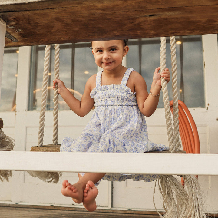 Shirred Dress - Coconut