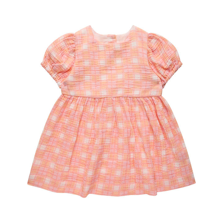 Heart Dress in Check - Kynd Baby baby girls dress, view 7