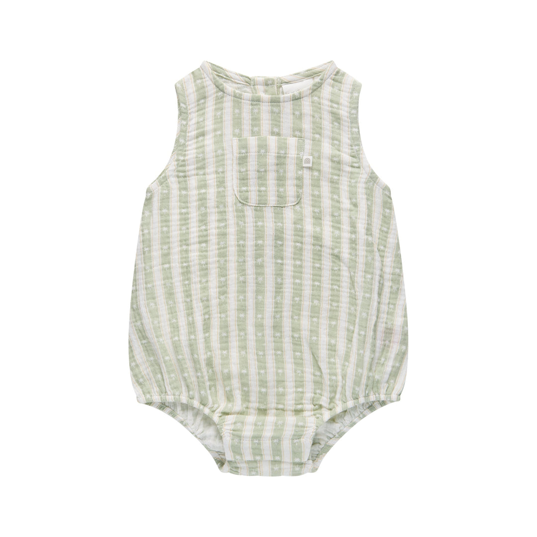 Pocket Romper in Multi Stripe - Kynd Baby baby boys romper, view 4