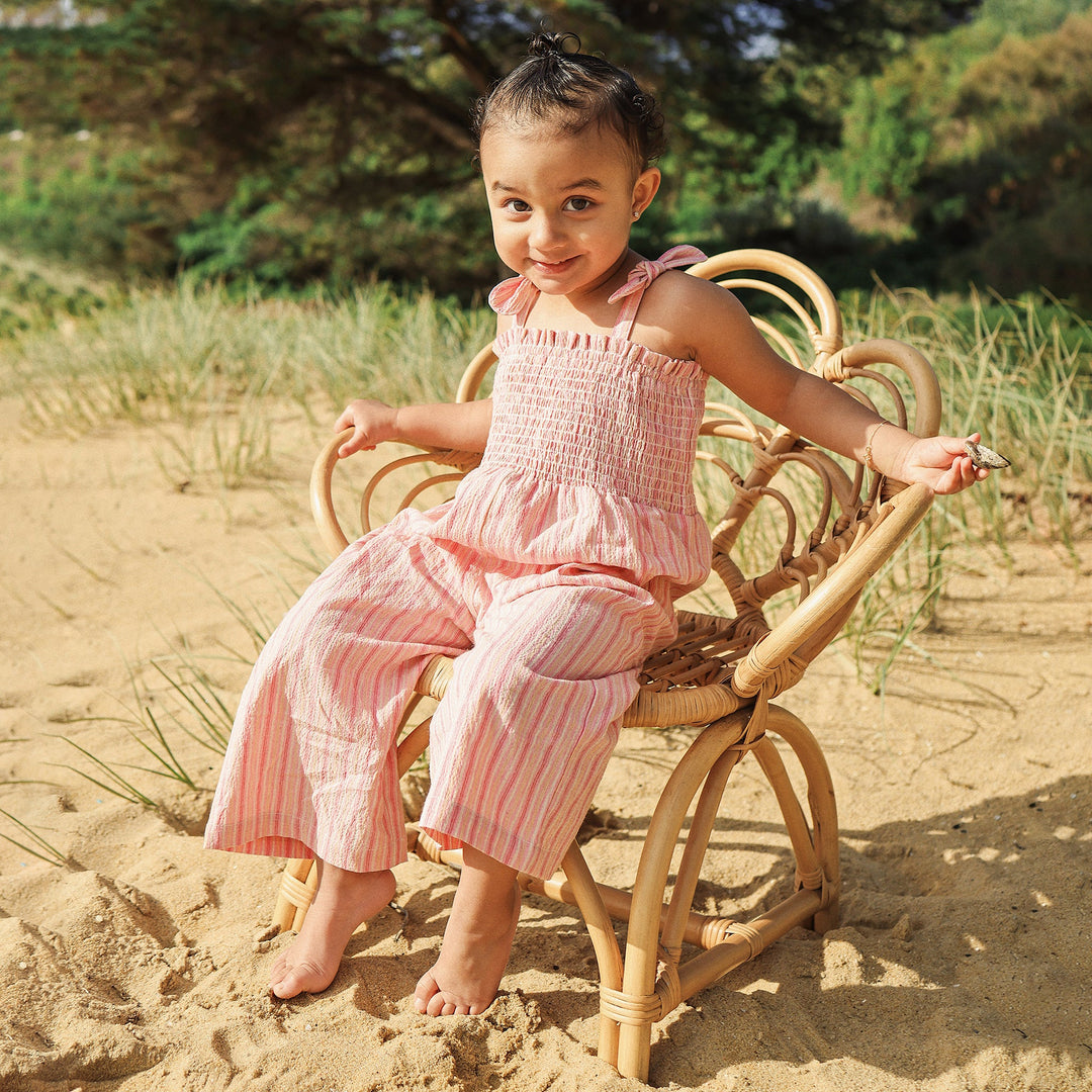 Shirred Playsuit - Stripe