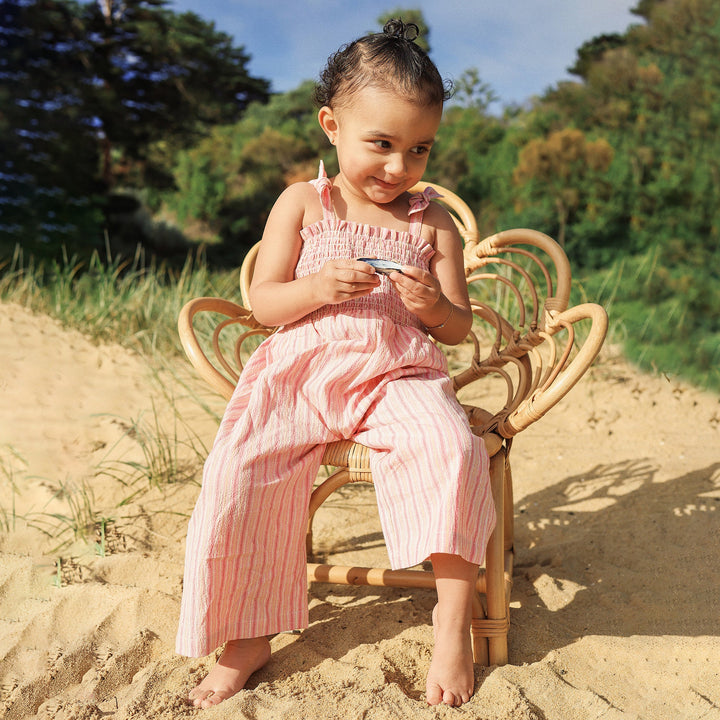 Shirred Playsuit - Stripe