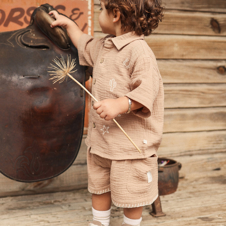 Woven Shirt - Mocha